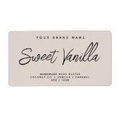 モダン体バシンプルタエレガント化粧料 ラベル (正面)