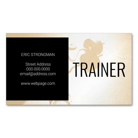 モダン体刺激を受けた動 マグネット名刺 (正面)