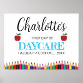 モダン保育の初日子供部屋 ポスター (正面)