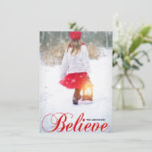 モダン信じクリスマス |写真 シーズンカード (スタンド正面)