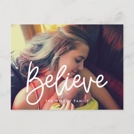 モダン信じ写真 ポストカード (正面)