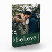 モダン信じ |あなたの休日の写真がリッチグリーンに フォトブロック (左)