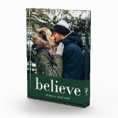 モダン信じ |あなたの休日の写真がリッチグリーンに フォトブロック (右)