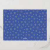 モダン信じSanta Photo 箔シーズンカード (裏面)