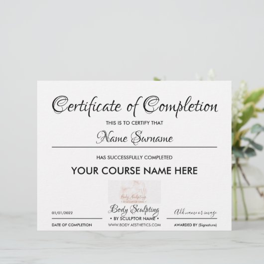 モダン修了証 (スタンド正面)