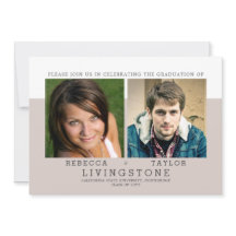 モダン兄弟姉妹写真の卒業発表