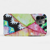 モダン先住民アメリカのバスケットデザインの水色 Case-Mate iPhoneケース (裏面(横))