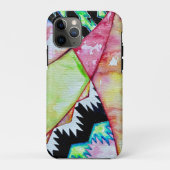 モダン先住民アメリカのバスケットデザインの水色 Case-Mate iPhoneケース (裏面)