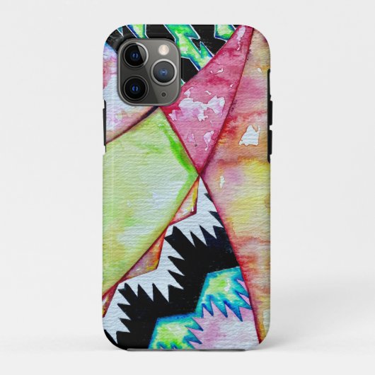 モダン先住民アメリカのバスケットデザインの水色 Case-Mate iPhoneケース (裏面)