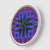 モダン先住民アメリカ13時 ラージ壁時計 (傾斜)