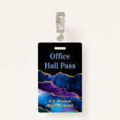 モダン先生スクールホールパスバッジ バッジ (裏面クリップ)