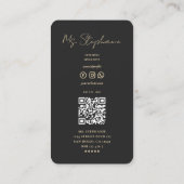 モダン先生ブラック金ゴールド教授 名刺 (裏面)