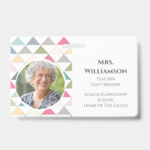 モダン先生教育者スタッフの写真ID カラフル