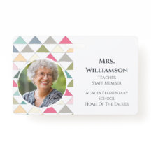 モダン先生教育者スタッフの写真ID カラフル