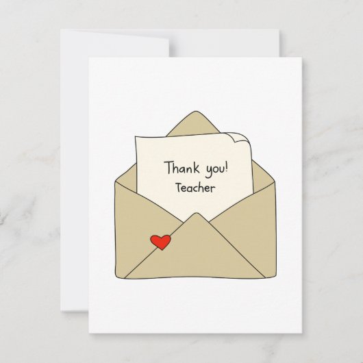 モダン先生評価サンキューカード (正面)