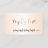 モダン光エレガント、ハートロイヤリティカード ロイヤリティカード (正面)