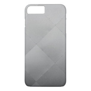 モダン光沢市松模様に金属グレー iPhone 8 PLUS/7 PLUSケース