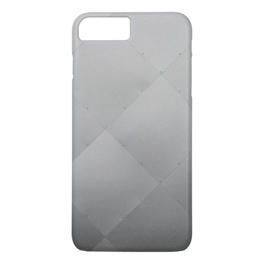 モダン光沢市松模様に金属グレー Case-Mate iPhoneケース (裏面)