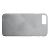 モダン光沢市松模様に金属グレー Case-Mate iPhoneケース (裏面(横))