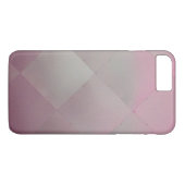 モダン光沢市松模様に金属ピンク Case-Mate iPhoneケース (裏面(横))