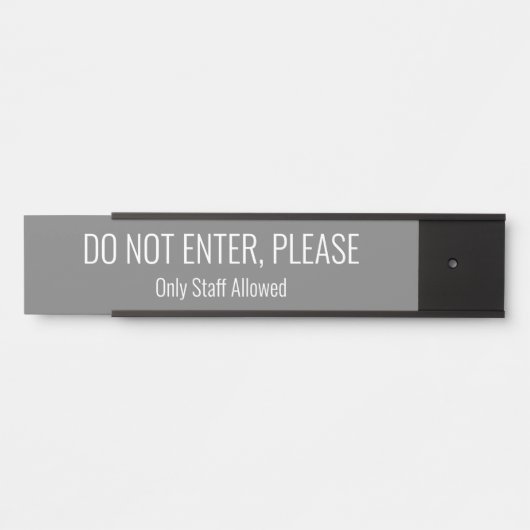 「モダン入らないでください」 サインプレート (正面)