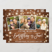 モダン全て素晴らしクリスマス3 Photo シーズンカード (正面/裏面)