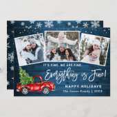 モダン全て素晴らしクリスマス3 Photo シーズンカード (正面/裏面)