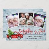 モダン全て素晴らしクリスマス3 Photo シーズンカード (正面/裏面)