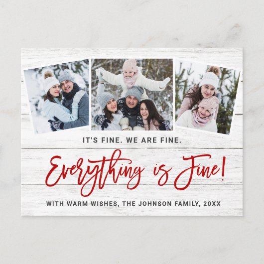 モダン全て素晴らしクリスマス3 Photo ポストカード (正面)