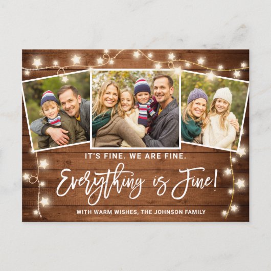 モダン全て素晴らしクリスマス3 Photo ポストカード (正面)