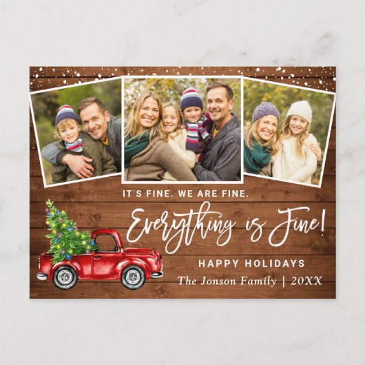 モダン全て素晴らしクリスマス3 Photo ポストカード (正面)
