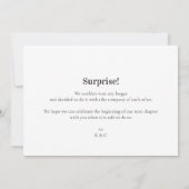 モダン公結婚した式発表 招待状 (裏面)