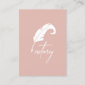 モダン公証人写真レビュー&ありがとう写真 名刺 (裏面)