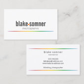 モダン写はっきりした真 名刺 (正面/裏面)