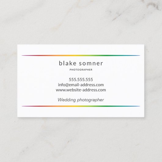 モダン写はっきりした真 名刺 (裏面)