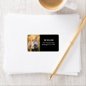 モダン写パーソナライズされた真差出人住所 ラベル (インサイチュ)