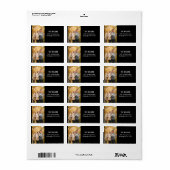 モダン写パーソナライズされた真差出人住所 ラベル (フルシート)