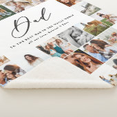 モダン写ミニマル数々の画パパギフトフリース シェルパブランケット (3/4)