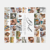 モダン写ミニマル数々の画パパギフトフリース フリースブランケット (正面(横))