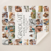 モダン写ミニマル数々の画パパフリース シェルパブランケット (正面(横))