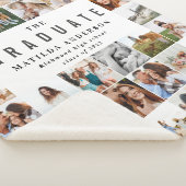 モダン写ミニマル数々の画パパフリース シェルパブランケット (3/4)