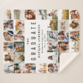 モダン写ミニマル数々の画パパフリース シェルパブランケット (正面(横))