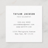 モダン写ミニマル真の名刺 スクエア名刺 (裏面)