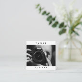 モダン写ミニマル真の名刺 スクエア名刺 (スタンド正面)