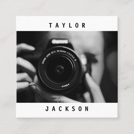 モダン写ミニマル真の名刺 スクエア名刺 (正面)