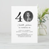 モダン写ミニマル真40.バースデー 招待状 (スタンド正面)