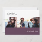 モダン写数々の真招待状 案内状 (裏面)