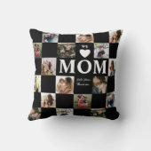 モダン写数々の真・白黒の母 クッション (裏面)