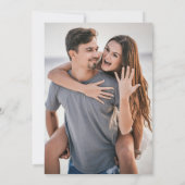 モダン写真おもしろい恐竜のテーマ結婚の セーブザデート (裏面)