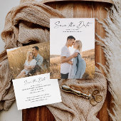 モダン写真のスクリプ結婚ト セーブザデート